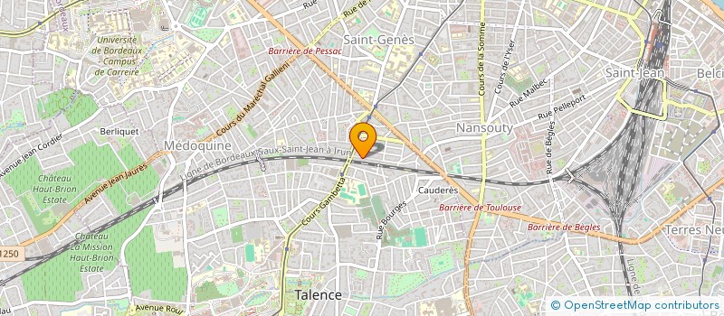 localisation de l'entreprise BAT +  TALENCE