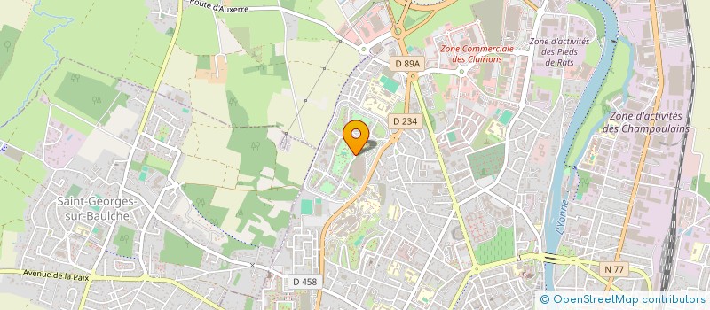 localisation de l'entreprise BAT à AUXERRE