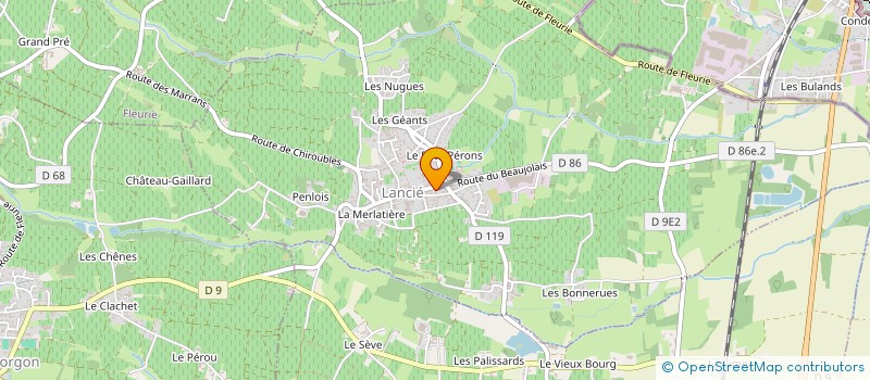 localisation de l'entreprise BAT  LANCIE