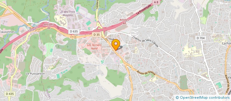 localisation de l'entreprise BAT'AFFAIRES à ANTIBES