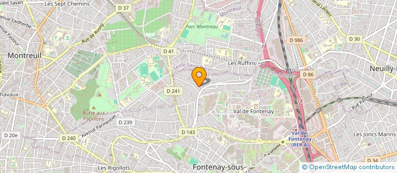 localisation de l'entreprise BAT AGENCE à FONTENAY-SOUS-BOIS