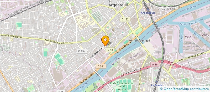 localisation de l'entreprise BAT AMIANTE DES PRO à ARGENTEUIL