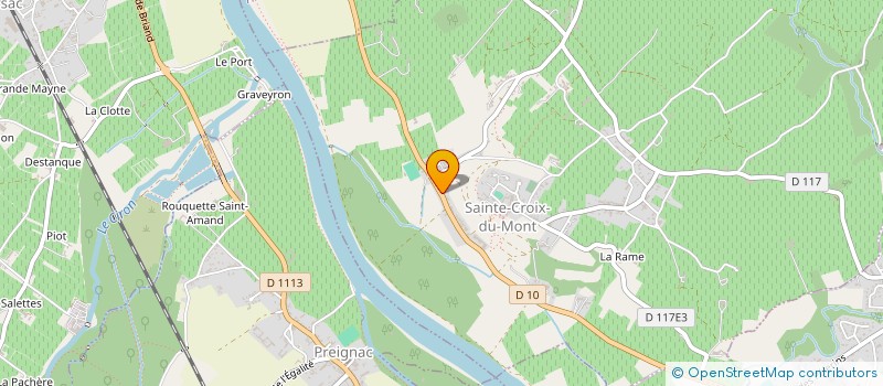 localisation de l'entreprise BAT AQUASOL 33  SAINTE-CROIX-DU-MONT