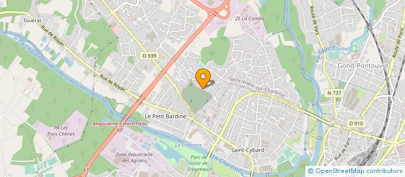 localisation de l'entreprise BAT-AVENIR à SAINT-YRIEIX-SUR-CHARENTE
