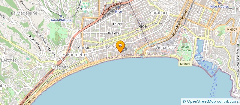 localisation de l'entreprise BAT AZUR à NICE