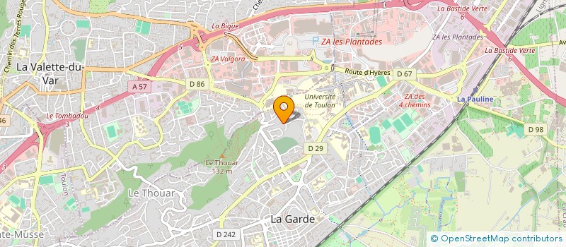 localisation de l'entreprise BAT BC à LA GARDE