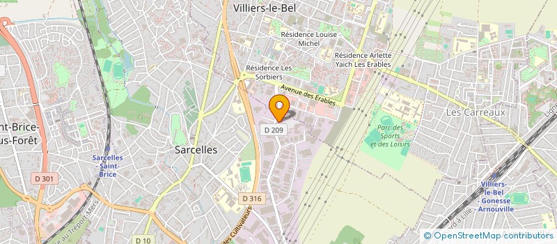 localisation de l'entreprise BAT C T 75 à SARCELLES