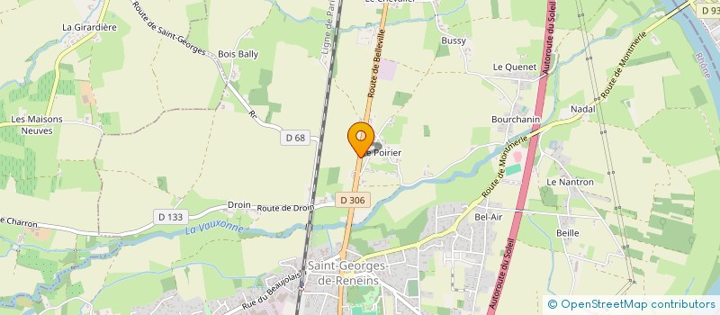 localisation de l'entreprise BAT'CARRELAGE à SAINT-GEORGES-DE-RENEINS
