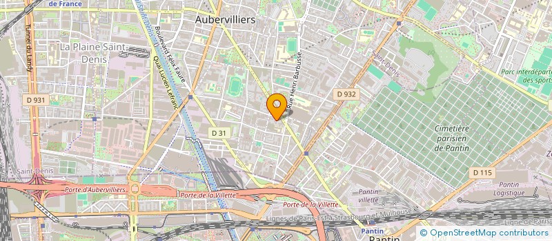 localisation de l'entreprise BAT & CO à AUBERVILLIERS