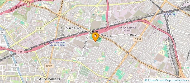 localisation de l'entreprise BAT & CO LUMINAIRES à LA COURNEUVE