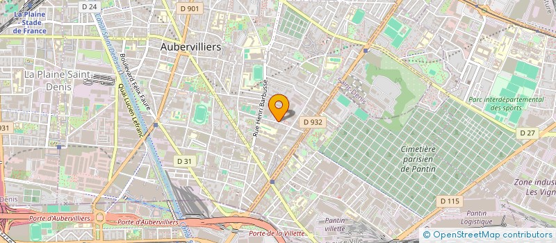 localisation de l'entreprise BAT & CO YE  AUBERVILLIERS