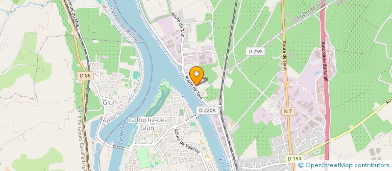 localisation de l'entreprise BAT COMPANY  LA ROCHE-DE-GLUN