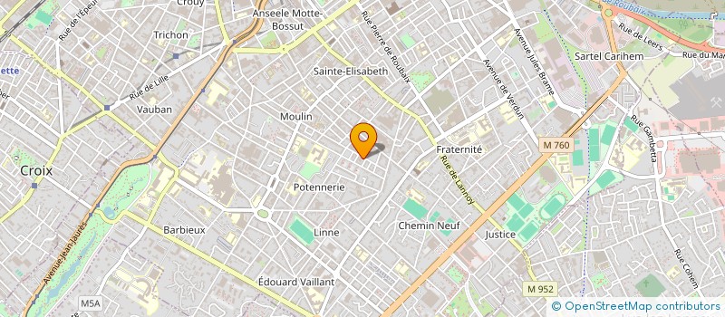 localisation de l'entreprise BAT CONCEPT SERVICES  ROUBAIX