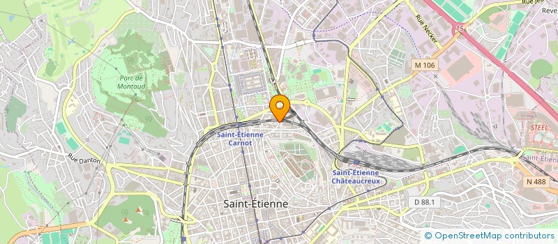 localisation de l'entreprise BAT COORDINATION  SAINT-ETIENNE