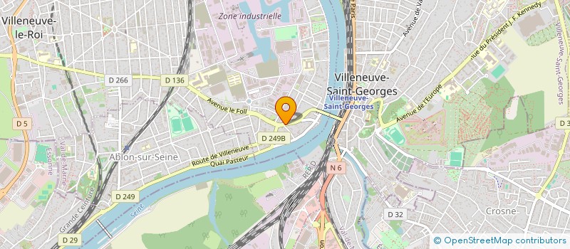 localisation de l'entreprise BAT DECAUX à VILLENEUVE-LE-ROI