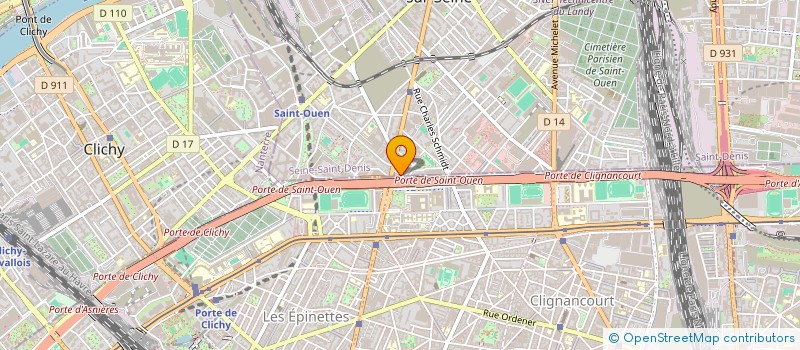 localisation de l'entreprise BAT DECO à SAINT-OUEN-SUR-SEINE