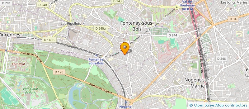 localisation de l'entreprise BAT' DECORENOV à FONTENAY-SOUS-BOIS