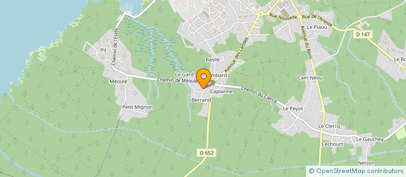 localisation de l'entreprise BAT & DESIGN à SANGUINET