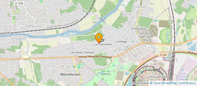 localisation de l'entreprise BAT'ECO  CHESSY