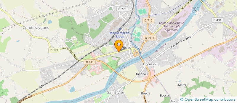localisation de l'entreprise BAT'ECO CONSEIL à MONSEMPRON-LIBOS