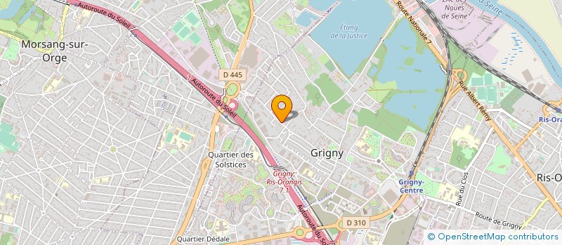localisation de l'entreprise BAT ECO ENVIRONNEMENT à GRIGNY