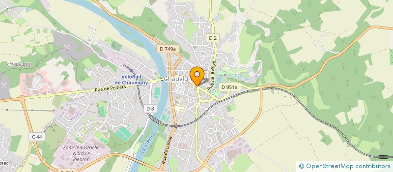 localisation de l'entreprise BAT'ECOM  CHAUVIGNY