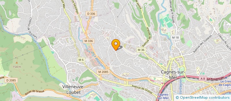 localisation de l'entreprise BAT'ELEC à CAGNES-SUR-MER