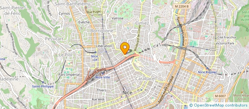 localisation de l'entreprise BAT'ELEC TINEE à NICE