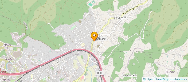 localisation de l'entreprise BAT ELECT à CEYRESTE