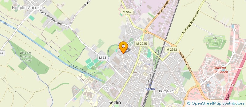 localisation de l'entreprise BAT'ELECTRICITE à SECLIN
