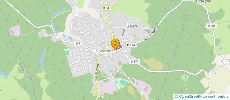 localisation de l'entreprise BAT'ENERGIE à LA MACHINE