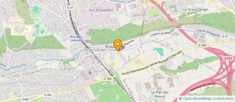 localisation de l'entreprise BAT ENERGIE à SAINT-VICTORET