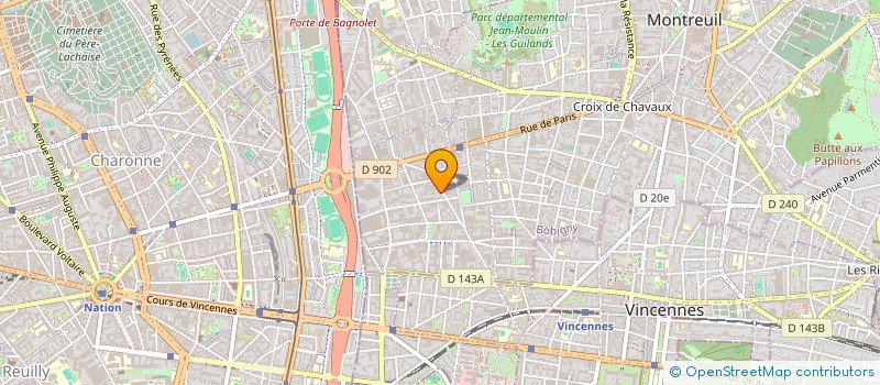 localisation de l'entreprise BAT ENERGIE à MONTREUIL