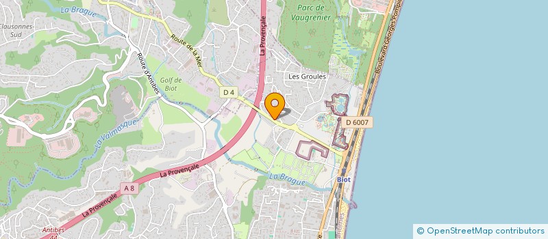 localisation de l'entreprise BAT ET PISCINES BAT ET DECORS à ANTIBES