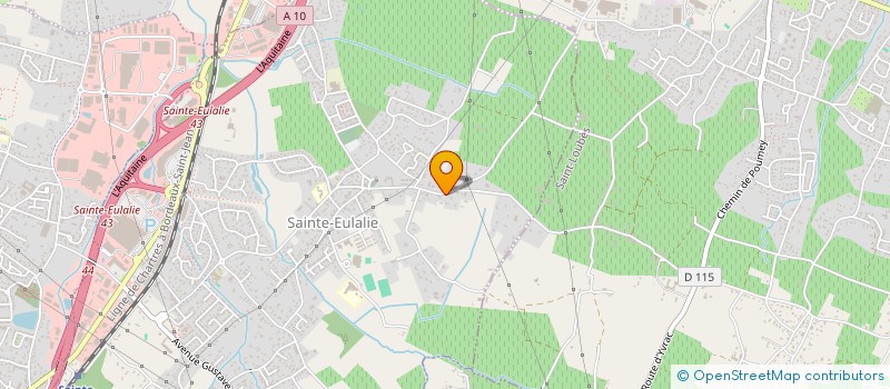 localisation de l'entreprise BAT-ETANCH-RESINE-SERVICES  SAINTE-EULALIE