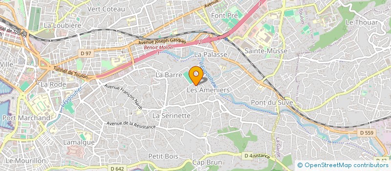 localisation de l'entreprise BAT ETUDES à TOULON