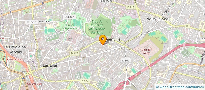 localisation de l'entreprise BAT-EUROBUILDING à ROMAINVILLE