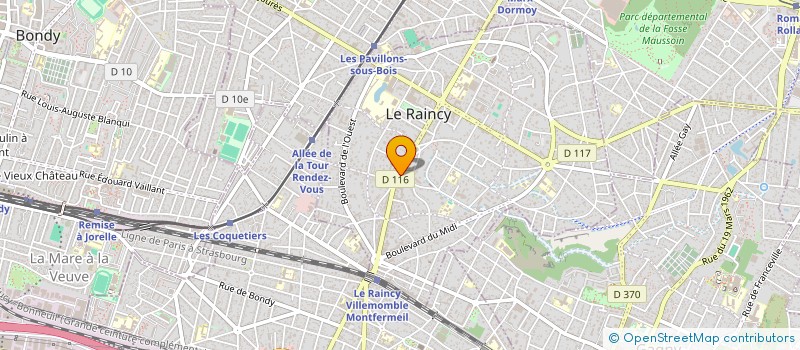localisation de l'entreprise BAT EVOLUTION à LE RAINCY