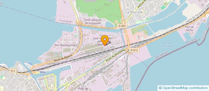localisation de l'entreprise BAT EXPERT à SETE