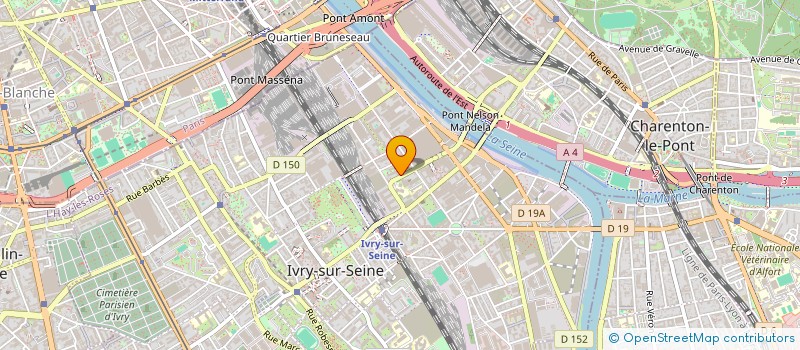 localisation de l'entreprise BAT' EXPERT. LE CLOS ET LE COUVERT à IVRY-SUR-SEINE