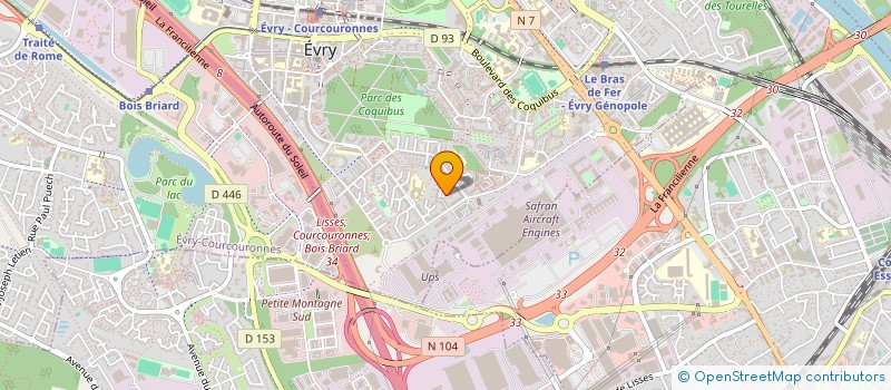 localisation de l'entreprise BAT EXTENSION à EVRY-COURCOURONNES