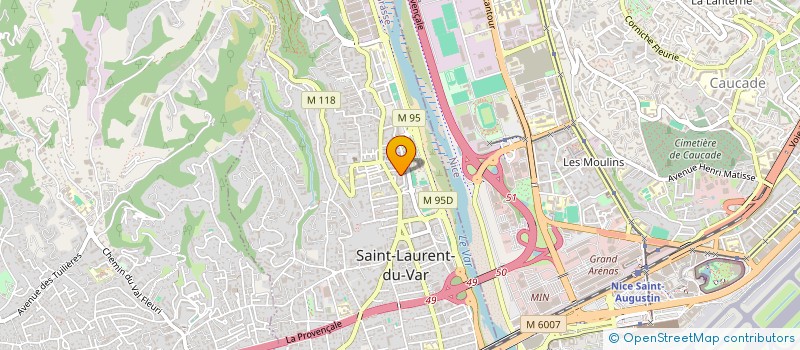 localisation de l'entreprise BAT FINITION  SAINT-LAURENT-DU-VAR