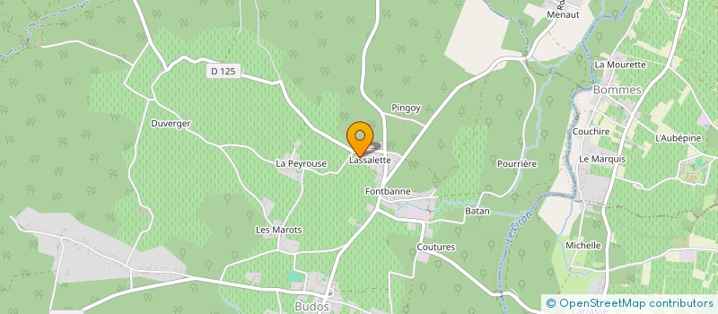 localisation de l'entreprise BAT'HOME  BUDOS