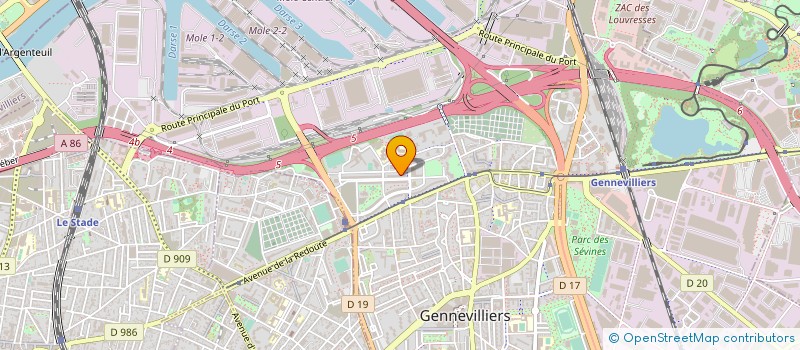 localisation de l'entreprise BAT-IDF 92 à GENNEVILLIERS