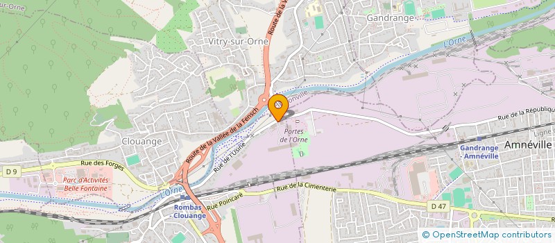 localisation de l'entreprise BAT'IM  ROMBAS