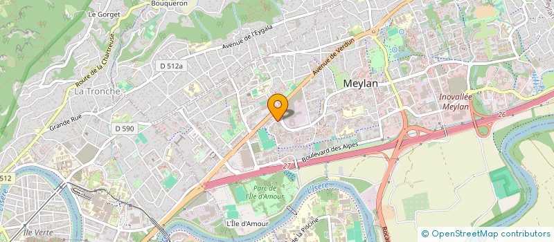 localisation de l'entreprise BAT'IMAGE à MEYLAN