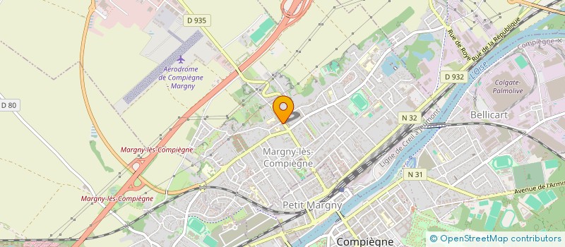 localisation de l'entreprise BAT IMMO à MARGNY-LES-COMPIEGNE