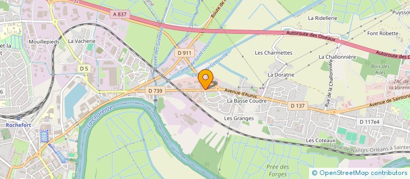 localisation de l'entreprise BAT'IN SARL à TONNAY-CHARENTE
