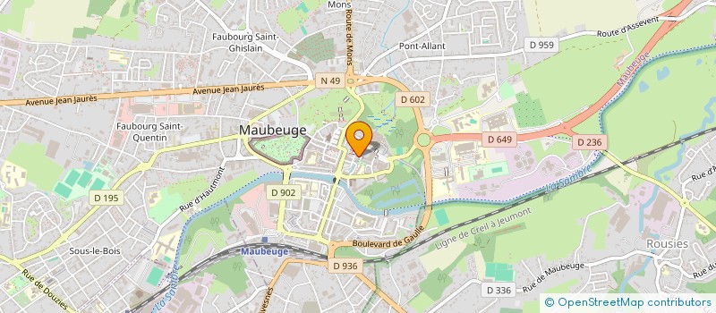 localisation de l'entreprise BAT'INNOV à MAUBEUGE