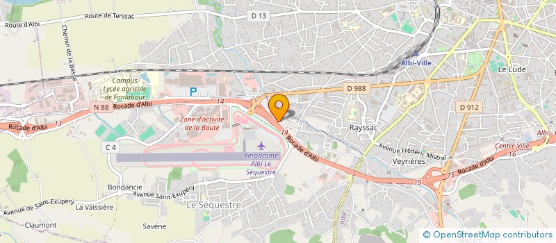 localisation de l'entreprise BAT'INNOV 81 à LE SEQUESTRE